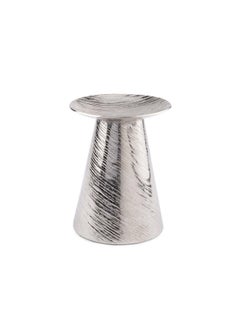 Buy Ritika Aluminum Candle Holder 13.5X13.5X17cm - Silver in UAE