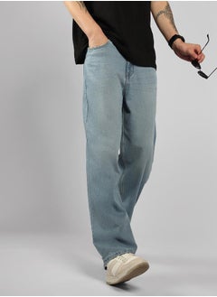 Buy Mid Rise Baggy Fit Jeans in Saudi Arabia