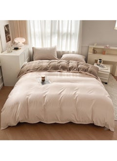 اشتري 4-Piece Set Bedding Modal Quilt Cover Set with 1 Quilt Cover 1 Sheet and 2 Pillowcases 2m Bed (200*230cm) في السعودية