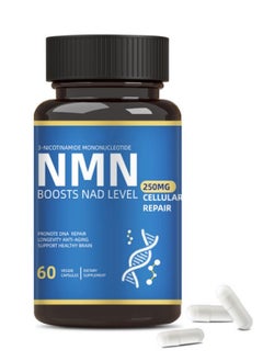 اشتري NMN Supplement Alternative - Liposomal NMNH (Dihydronicotinamide Mononucleotide) - High Purity NAD Supplement for Anti Aging, Energy, Focus - 60 Capsules - 250mg في السعودية