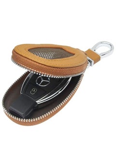 Buy Universal Premium Car Key Fob Case Genuine Leather Car Smart Key fob Holder for Remote Key Fob in UAE