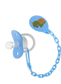 Buy Bubbles pacifier with chain 0-3 Months Blue in Egypt