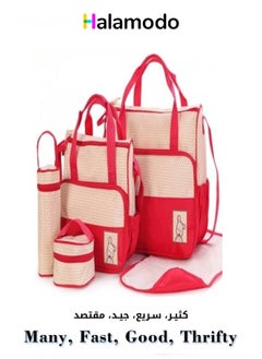 Buy Five-piece Set of Large-capacity Waterproof Mother And Baby Bag in UAE