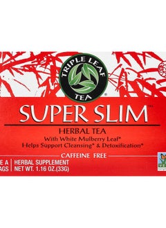 Buy Super Slim Herbal Tea Caffeine-Free 20 Tea Bags 1.16 oz (33 g) in UAE