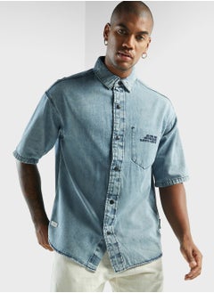 Buy Washed Denim Shirt in UAE