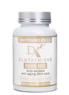 Buy Glutathione Whitening Pills 60 Capsules 5000mg Glutathione Effective Skin Lightening Supplement Dark Spots, Melasma & Acne Scar Remover Hyperpigmentation Treatment Anti Aging Antioxidant in Saudi Arabia