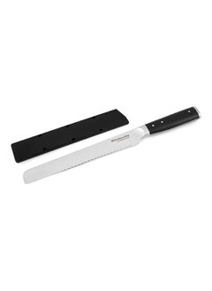 Buy High-Carbon Japanese Steel Eastern Style Gourmet Bread Knife with Sheath Silver and Black 20 cm KOG8IRSSOHOBA in Saudi Arabia