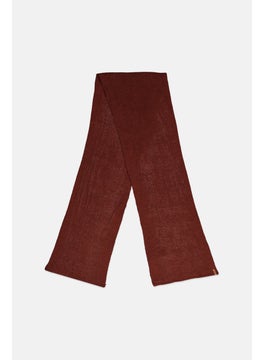 Buy Men Knitted Scarf, Rust in UAE