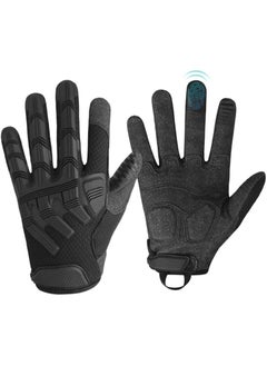 Buy Hard Full Finger Motorcycle Glove, Touch Screen Gloves for Motorbike Cycling Climbing Camping for Work Outdoor Sports Cycling Bike Motorcycle Running Gloves Touch Screen(L) in Saudi Arabia