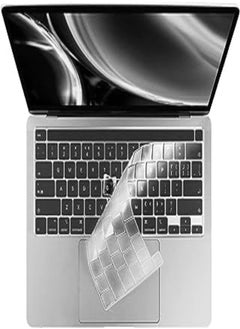 اشتري EooCoo Keyboard Cover Ultra Thin Compatible with 2024 MacBook Pro 13 inch 2024-2020 M2 M1 A2338 A2289 A2251 & MacBook Pro 16 inch A2141 2019 Release with Touch Bar & Retina Display, Clear في مصر