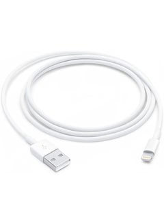 Buy USB To Lightning Data Sync And Charging Cable For Apple iPhone White/Silver in UAE