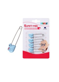 Buy Pack Of 4 Safety Pins Blue in UAE