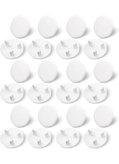 اشتري Baby Proofing Outlet Covers 12-Pack, White Baby Safety Outlet Plug Covers for Home/Office, Safe Electric Socket Covers Outlet Cap for Child في الامارات