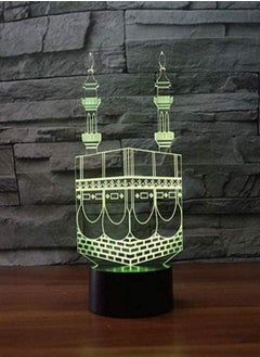 Buy Multicolour Night Light Creative Castle Table Lamp 3D Architectural Building Night Decoration Acrylic Lights Colorful Gradient Environment Sleep Lighting Children's Gifts Bedside Lamp Best Gift in UAE