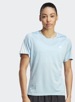 Buy Run Icons 3-Stripes Low-Carbon Running T-Shirt in UAE