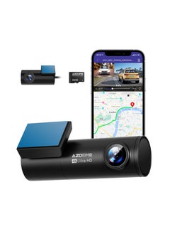 Buy Front 4K & Rear 1080P Dash Cam with Voice Commands And 64GB  | Azdome M300S in Saudi Arabia