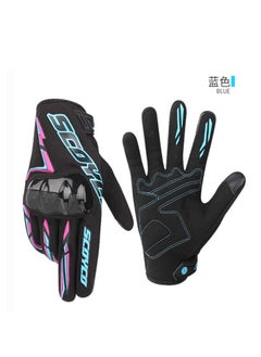 Buy Scoyco MC101 Motorcycle Gloves Blue Large in UAE