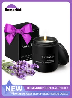 Buy Lavender Scented Candles Gift for Women and Men - Aromatherapy Candle with Crystals Inside, 7oz 100% Natural Soy Wax Candles for Home Scented 50H Burn, Candle Gift for Mothers Day Birthday Anniversary in UAE