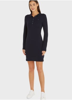 Buy Polo Neck Knitted Dress in Saudi Arabia