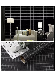 Buy Modern PVC Tapestry Wall Stickers Roll, 60x5m (Black) in Egypt