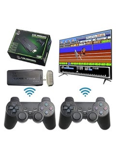 Buy Retro Games Console with Dual Wireless Controllers Plug and Play Video Game Stick Built in 10000 Games 9 Classic Emulators TV 4K High Definition HDMI Output Great Gift for Adults and Kids 64G in UAE