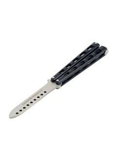 Buy Stainless Steel Butterfly Steel Dull Training Knife Black in Saudi Arabia