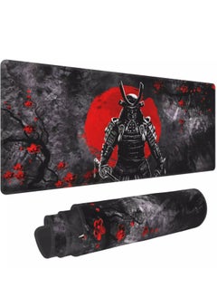 Buy Japanese Sakura Samurai Gaming Mouse Pad For Keyboard And Mouse Non-Slip Rubber Base - Size 80X30 CM in Egypt