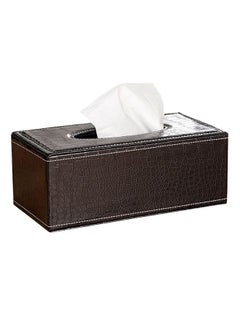 Buy Leather Tissue Box Pumping Paper Box in UAE