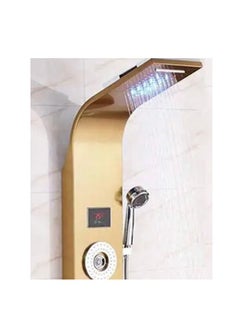 اشتري "Shower panel with glossy shiny golden LED screen." في مصر