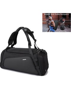 اشتري Men's and Women's Backpack Fitness Sports Bag, Large Capacity Waterproof Luggage Bag(Black) في السعودية