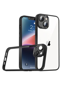 اشتري Bumper Protective Case for Iphone 15 Plus Silicone TPU Bumper Ultra Durable Ultra-Safe Camera Optimum Solution Black في مصر