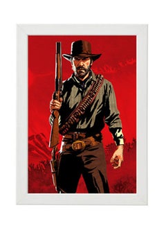 اشتري Arthur Red Dead Redepmtion Illustration Wall Art Poster Frame في مصر