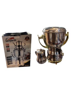 Buy Electric Samovar With Teapot 1600 W Gold/Silver 3.5 Liter And 0.8 Liter in Saudi Arabia