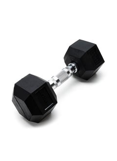 Buy Hexagonal Dumbbell of 8kg (17.6LB) Includes 1 * 8Kg (17.6LB)  |  Material : Iron with Rubber Coat | Exercise, Fitness and Strength Training Weights at Home/Gym for Women and Men in UAE