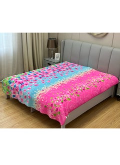 اشتري Single Ply Premium Cloudy Blanket 2 Side Separate Design And Color 100% Polyester SPUN YARN Polyester Which is Suitable Winter And Rainy Season 220X240CM 11LBS في السعودية