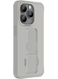 اشتري Matte Pro Mag for iPhone 15 Pro MAX Grip/Holder/Stand/Case Cover with MagSafe - Grey في الامارات