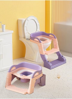 اشتري 2-In-1 Baby Toilet Potty Training Seat With Step Stool Ladder في الامارات