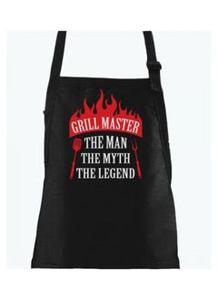 Buy Grill Master The Man Myth Legend Father'S Daybirthday Gift Funny Bbq Chef Apron One Size Black Free Sizecm in Saudi Arabia