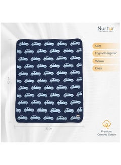 Buy Nurtur Soft Baby Blankets for Boys & Girls  Blankets Unisex for Baby 100% Combed Cotton  Soft Lightweight Fleece for Bed Crib Stroller & Car Seat Official Nurtur Product in UAE