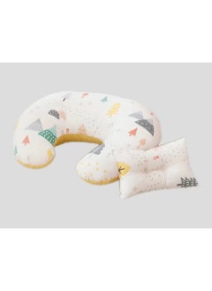 Buy Lightweight and Comfortable Baby Breastfeeding Pillow Set with Detachable Pillow Cover in Saudi Arabia