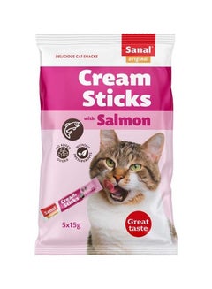 اشتري Cream Sticks With salmon flavor 75g Pack Of 5 في السعودية