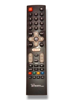 Buy Skyworth Smart TV Remote | Replacement Remote Control For SKYWORTH Smart LCD LED TVs With Netflix Smart Key Button in Saudi Arabia