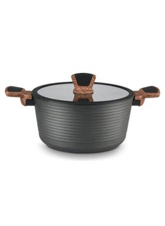 اشتري Fissman Diamond Induction Aluminium Stockpot With Glass Lid في الامارات