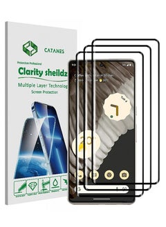 اشتري 3Pack for Google Pixel 7 Pro Screen Protector Tempered Glass 9H Anti-Scratch Shatterproof HD Curved Edge to Edge Full Coverage Film 6.7 inch في الامارات