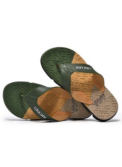 اشتري 2024 New Mens Beach Flip-Flops Non-Slip Summer Sandals Army Green في السعودية