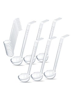 اشتري Clear Small Ladles, Mini Ladle for Sauce, Long Handle Punch Acrylic Ladles, Plastic Dressing and Sauces Ladles for Serving Soup Punch Bowl Cocktail Juices Fruit Parties(10PCS, 21CM) في الامارات