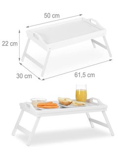 Buy folding wooden bed tray 60 cm in Saudi Arabia