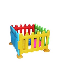 اشتري Baby Playpen 4 Panels Kids Safety Play Yard  Game Panel Adjustable Shape Fence for Children Toddlers Indoors or Outdoors في السعودية