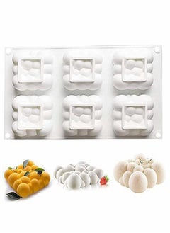 Buy Cake Mold 3D Cloud Silicone Baking for Mousse, Pastry Mousse Dessert Pudding Jelly Cheesecake Ice Cream, DIY Candle Mould in UAE