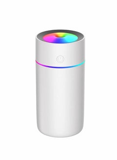 Buy Car Diffuser Car Humidifier, Cool Mist Portable Mini USB Humidifier for Plants Car Baby Bedroom with Auto Shut-Off, Best Personal Humidifier ( 320ML - White ) in UAE